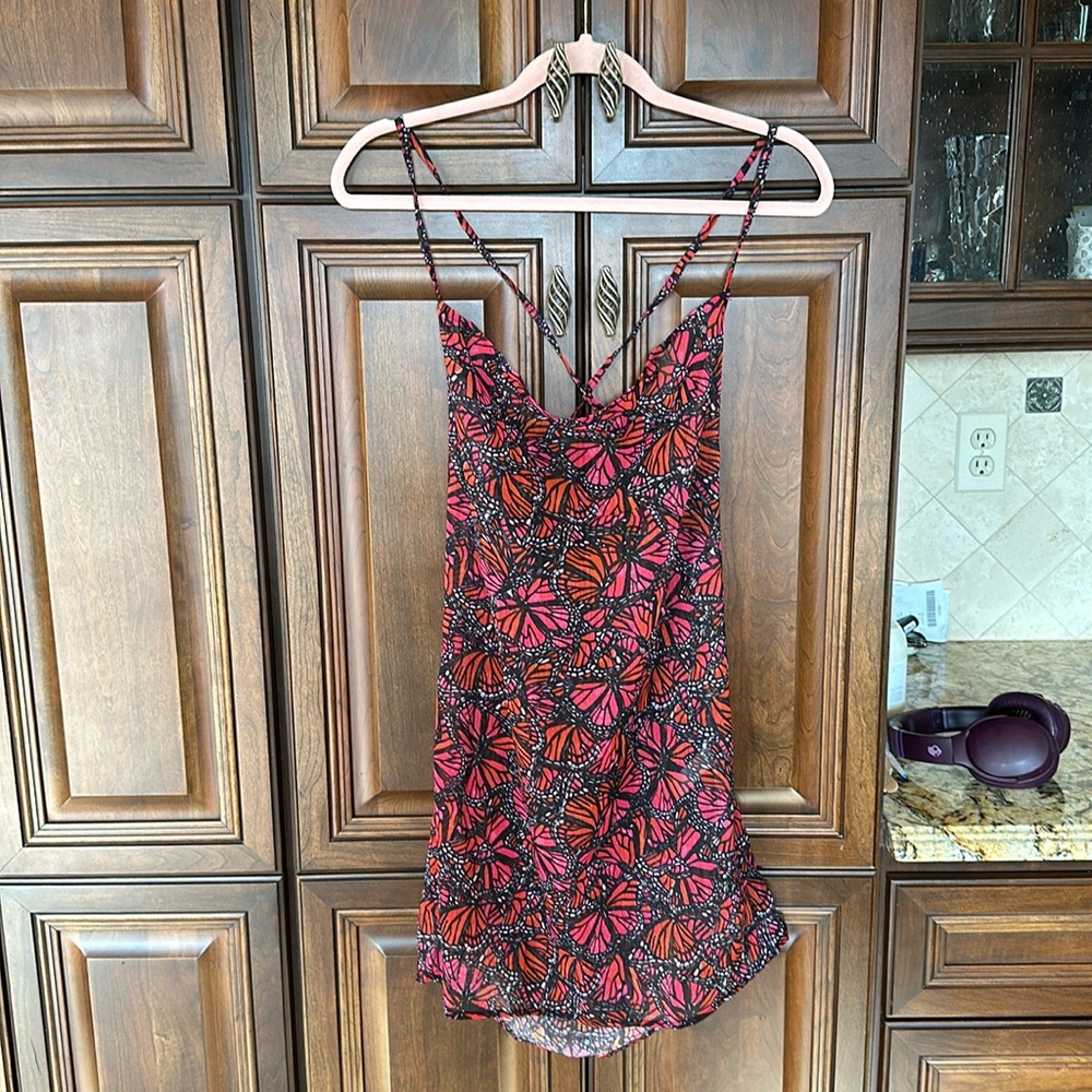 TOLUCA Cowl Neck Sheer Dress